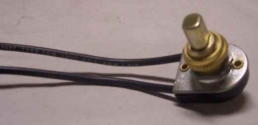 Push Button Switch -w/3/8" Shank - Brass