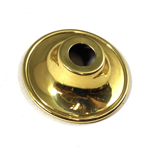 Polished Brass Candle Plate 1-11/16" Outside Diameter
