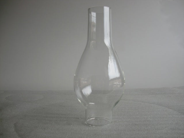 2-1/8" fitter Glass Chimney clear -6-1/2" high