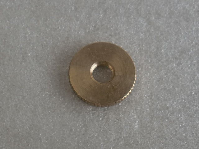 3/4" Knurled Brass Locknuts Tapped 1/4" -27