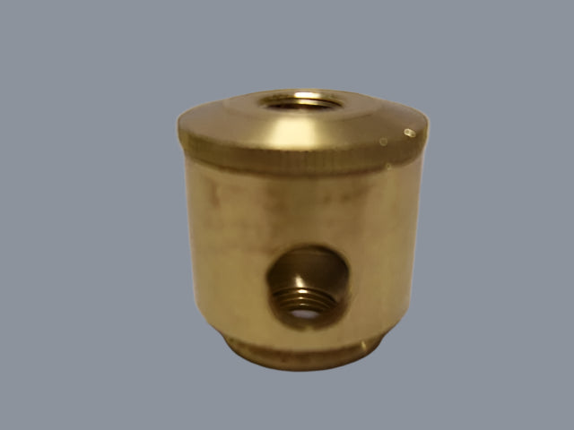 Turned Brass Two-Piece Cluster Body - Unfinished - 2 Holes