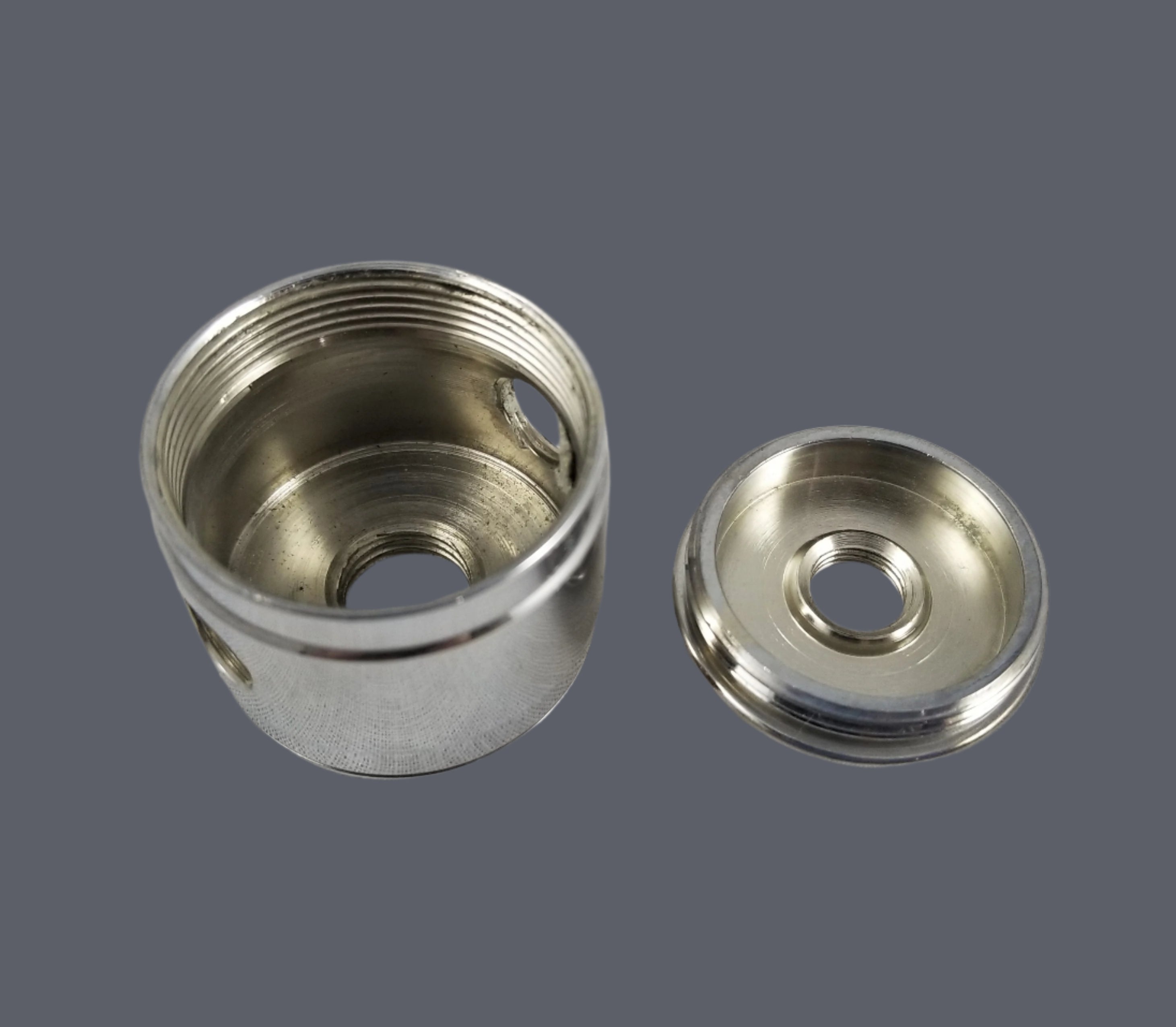 2 piece chrome lamp bodies.