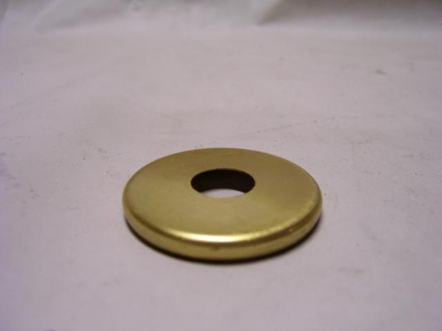 1" Stamped Brass Check Ring - Polished & Lacquered