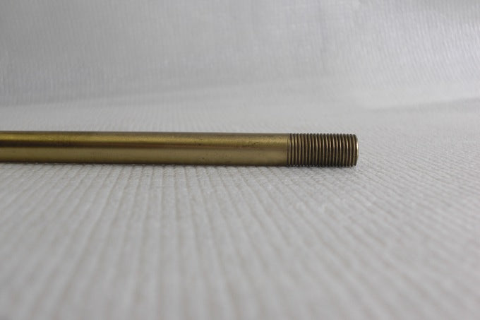 Brushed Brass Figurine Arms 8" - Threaded Both Ends 1/8 IP