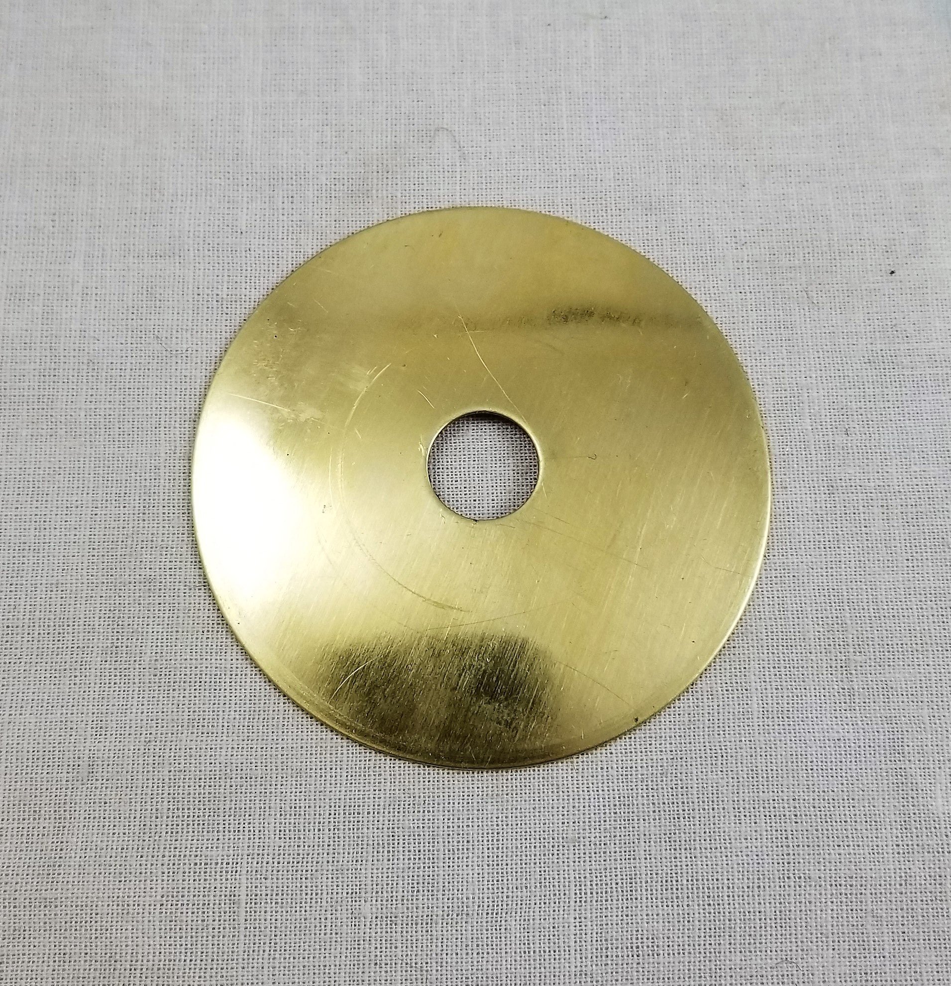 Unfinished Solid Brass Candle Plate