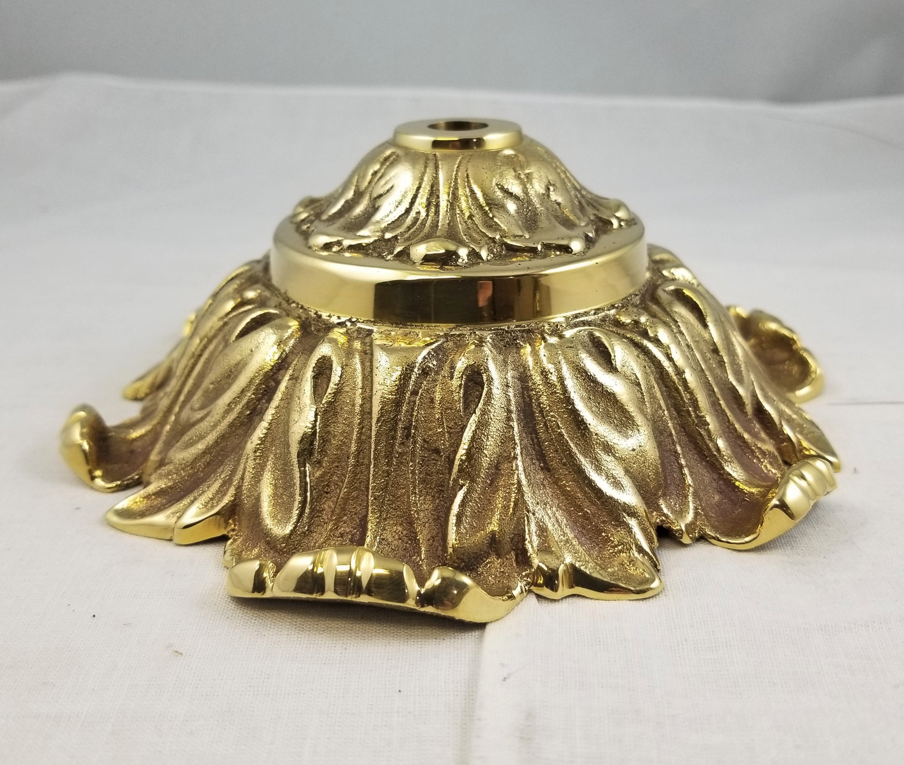Unfinished Golden Brass Luxe Canopy