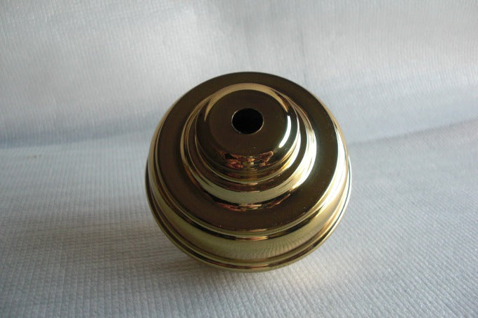 Solid Brass Fount - 3-3/4" Diameter - 3-1/2" High - Polished & Lacquered