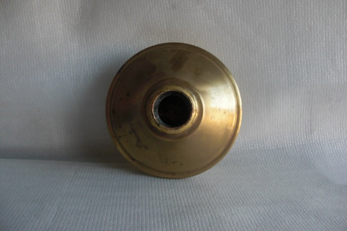 Solid Brass Oil Fount - Brushed Brass & Lacquered - 5" Diameter