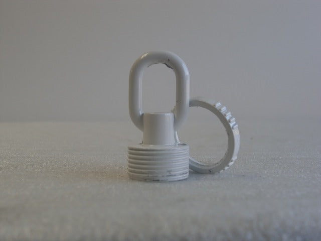 White Screw Collar Loop with a Wireway