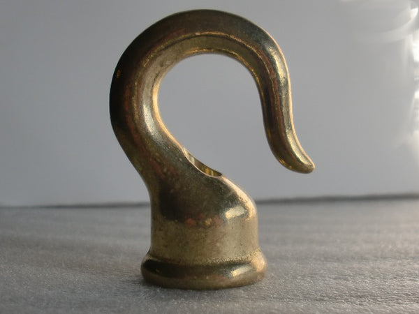 Medium Cast Brass Hook w/ Wireway - 3/8 IP – My Lamp Parts