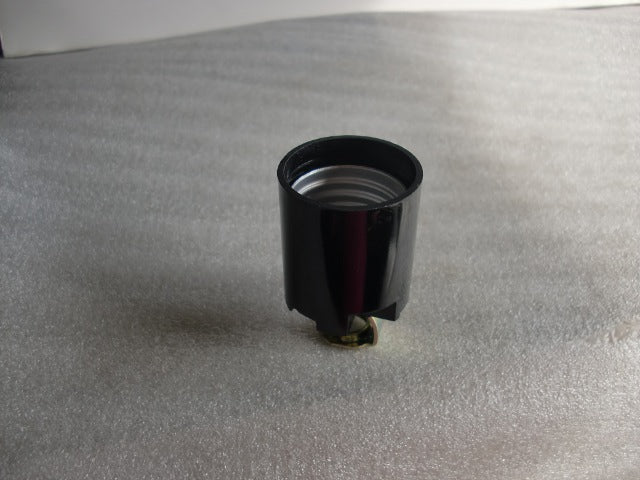 Black Bakelite Fixture Socket w/ Terminals