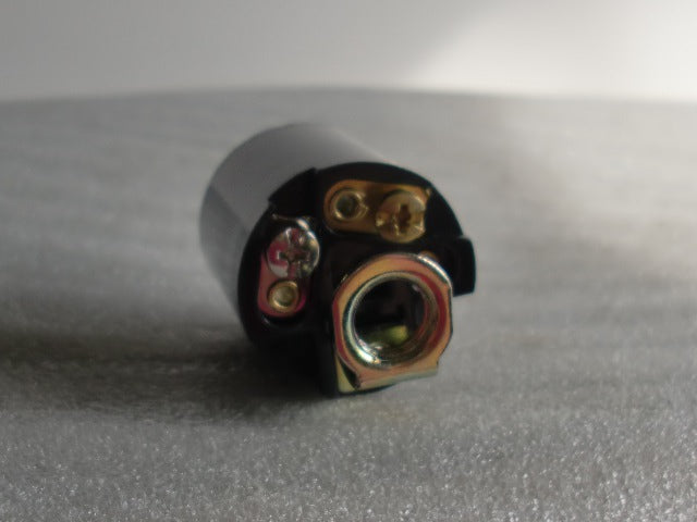 Black Bakelite Fixture Socket w/ Terminals