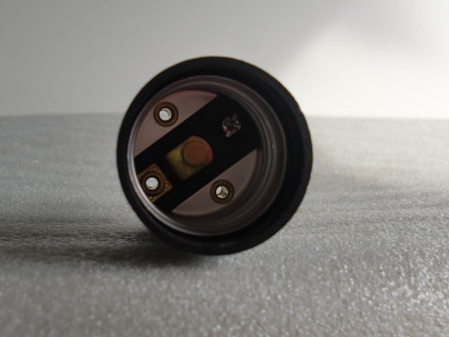 Black Bakelite Fixture Socket w/ Terminals