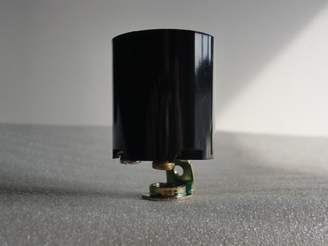 Black Bakelite Fixture Socket w/ Terminals