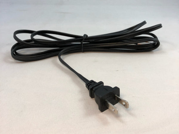 thumbnail image 2 of 8 Foot Black SPT-1 Lamp Cord With Molded Plug - Replacement Power Cord 2 of 6