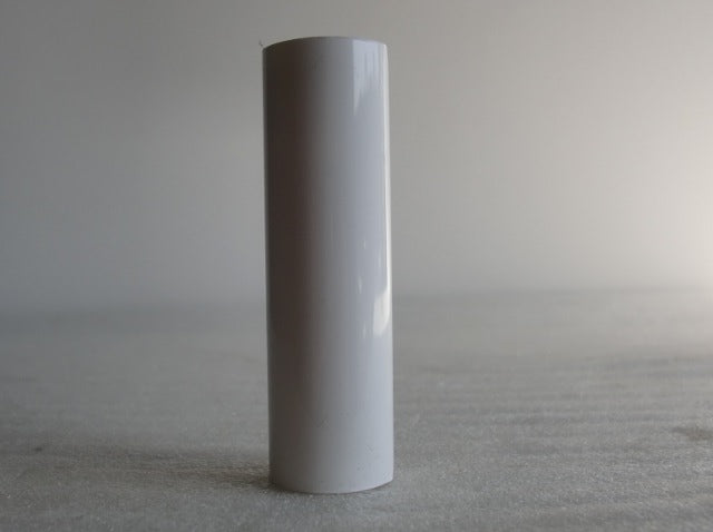 4" White Plastic Candle Cover - 13/16" inside diameter