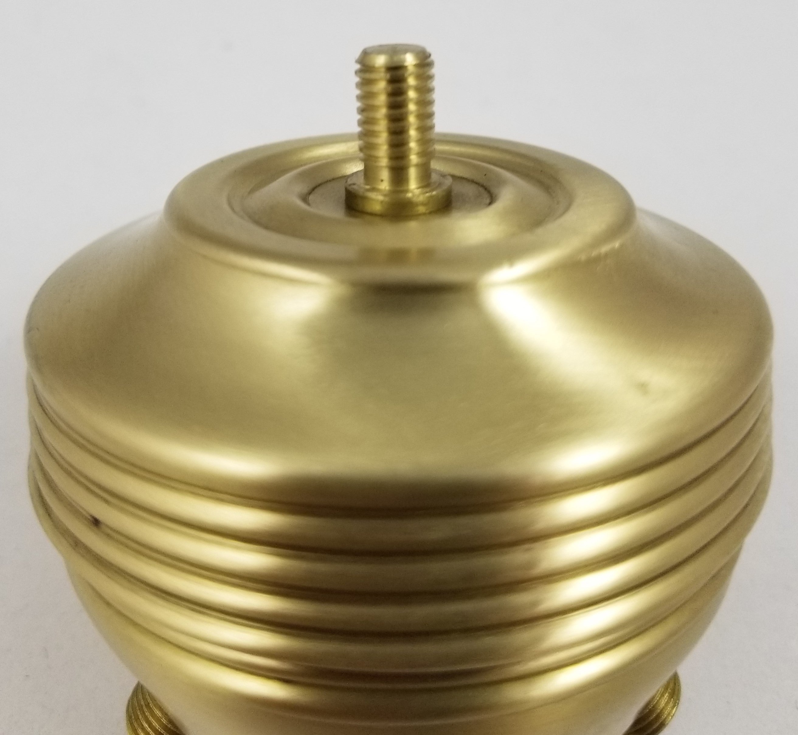 Solid Brushed Brass Cluster Head - Finial of choice sold seperately.