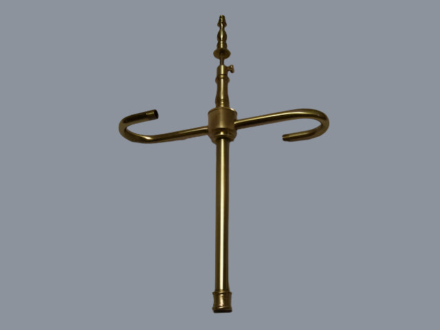 Adjustable 2-Light Cluster - Unfinished Brass