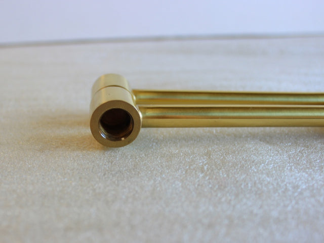 Brass Swing Fixture Arm - Polished & Lacquered - 1/8 IP F