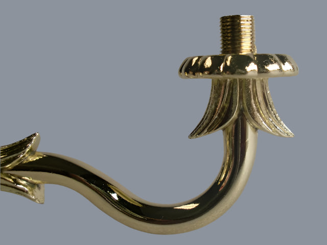 10" Brass Plated 3-Light Cluster Assembly