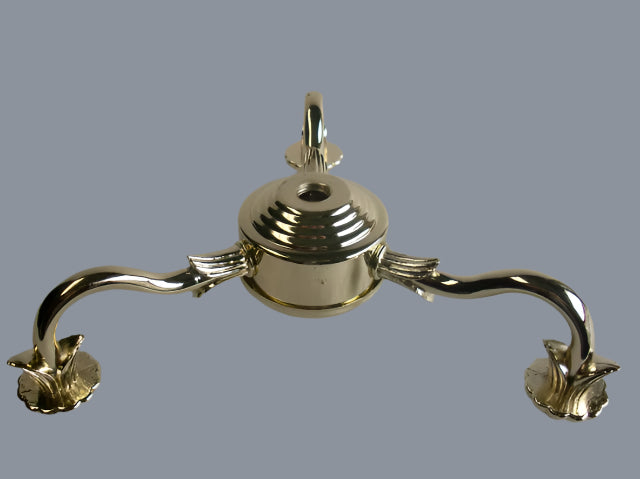 10" Brass Plated 3-Light Cluster Assembly