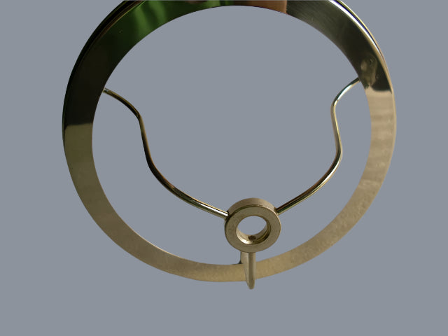 7" Solid Brass Polished & Lacquered Student Shade Holder