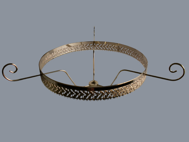 10" Floral Banded Holder with Hooks