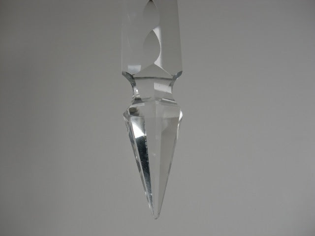 Small Olive Cut Prism Imported Crystal - 3"