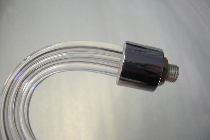 10" Fluted Crystal Arms with Chrome Fittings