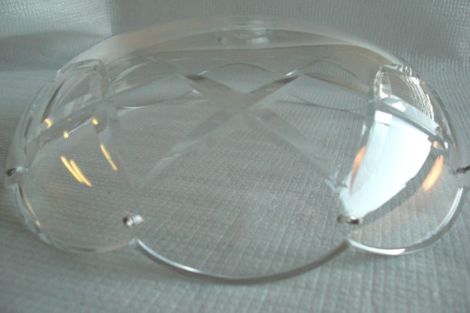 8 inch crystal bobesche.