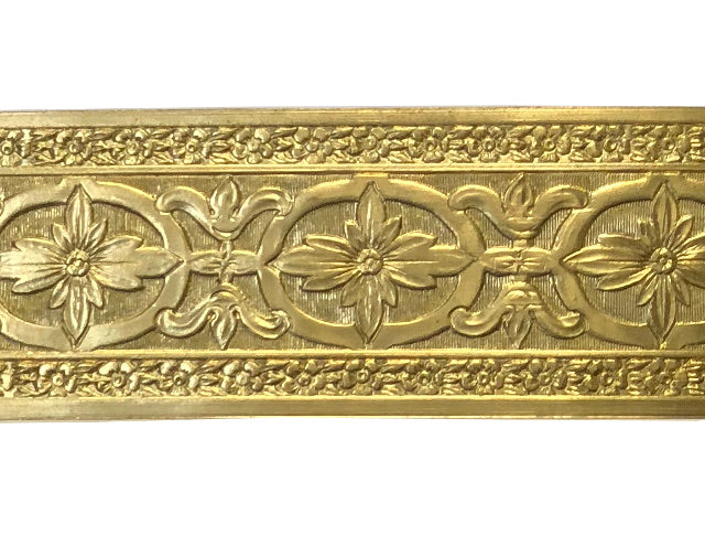 Floral Brass Banding 1 inch height.