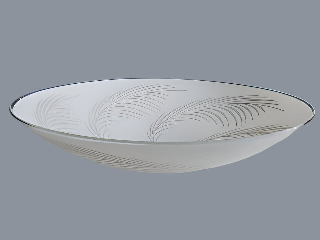 Torchiere Bowl Shade in Satin White