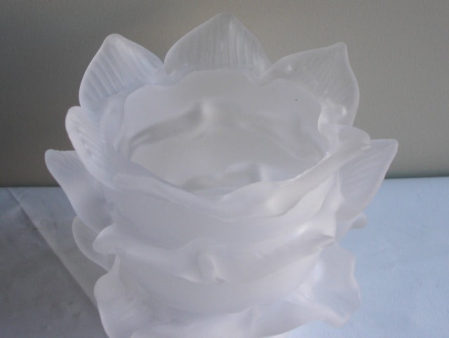 Glass Fixture Shade-2-1/4"Fit.-4"High-Etched Crystal