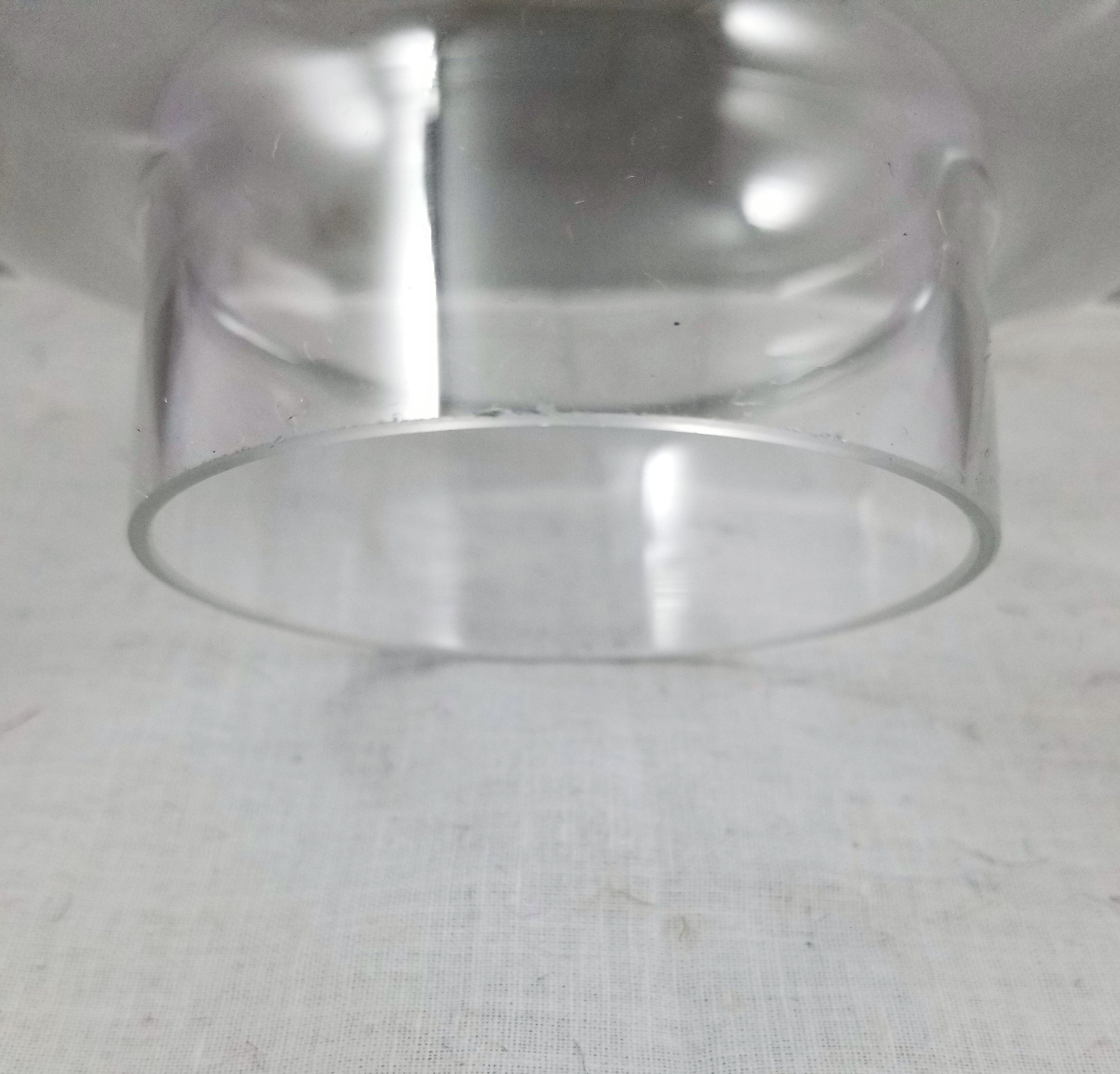 3" fitter Ball Chimney - Clear - 6"diameter 6-3/8"high