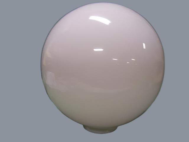 12" Hand Blown Opal Globe w/ 4" size fitter