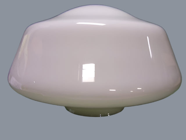 14"dia. Opal Fixture Shade with 6" fitter