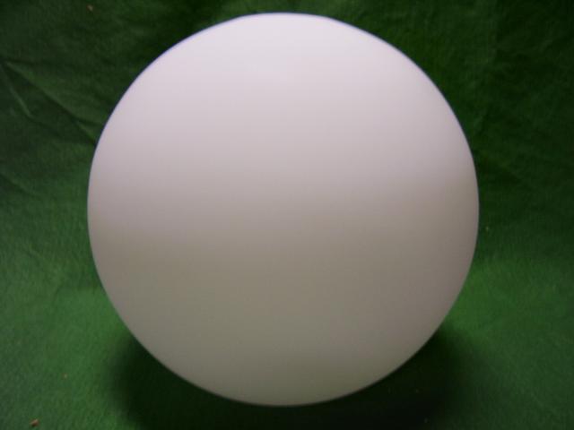 8" Satin Neckless white Globe