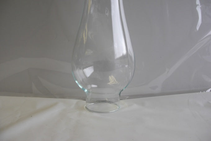 2-1/8" fitter 10"high clear glass chimney