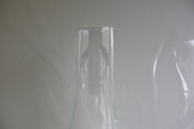 2-1/8" fitter 10"high clear glass chimney