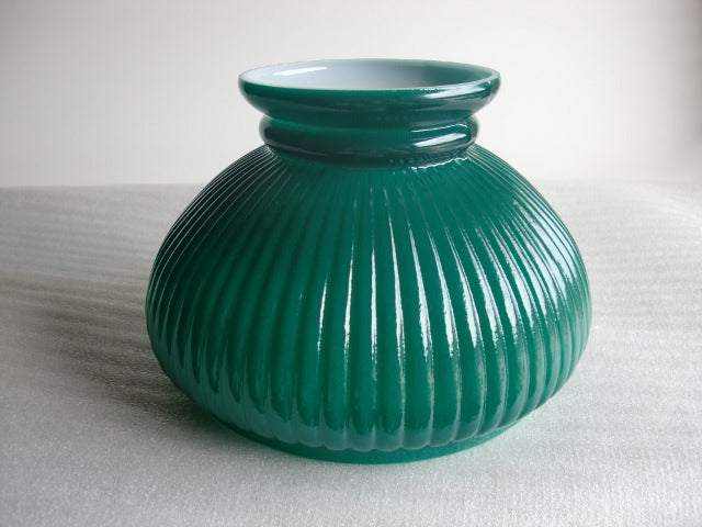 Emerald Green Ribbed Student Shade with a 7" Fitter