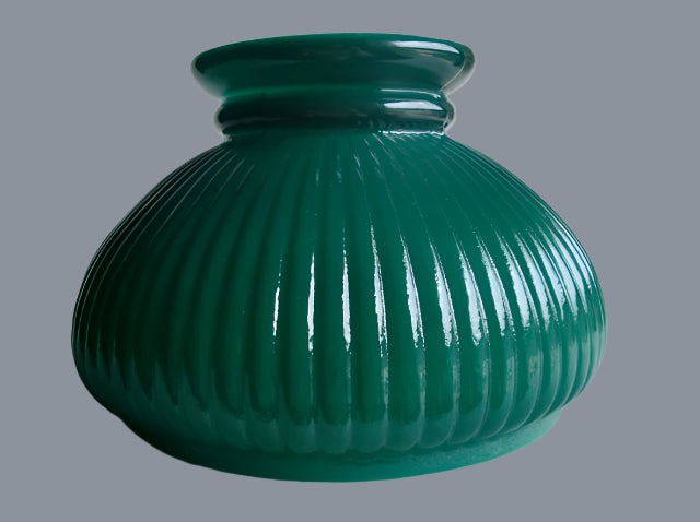 Emerald Green Ribbed Student Shade with a 7" Fitter