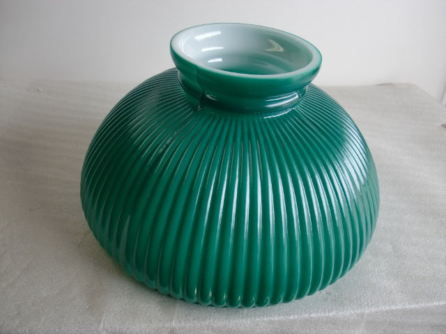 Emerald Green Ribbed Student Shade with a 10" Fitter (OUT OF STOCK)