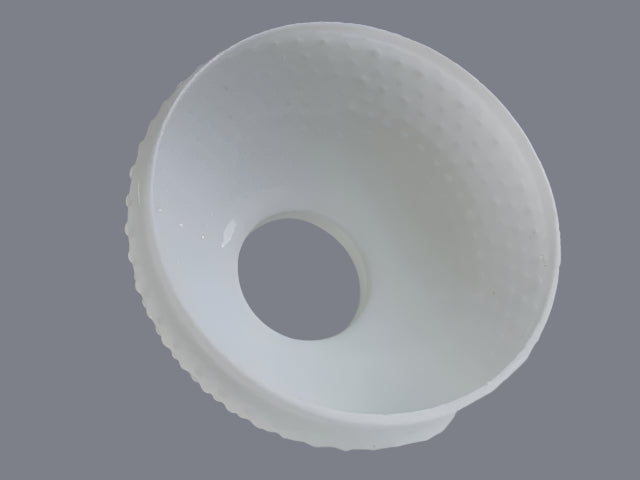 Opal Hobnail Student Shade w/ Crimp Top & 10" Fitter