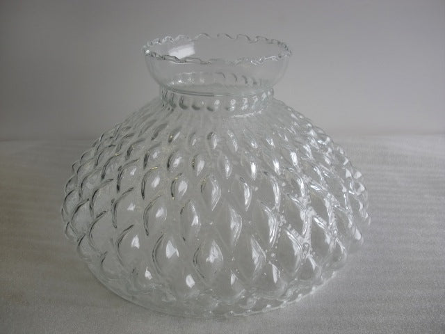 Clear Classic Quilted Student Shade with a 10" Fitter (TOP IMPERFECTIONS)