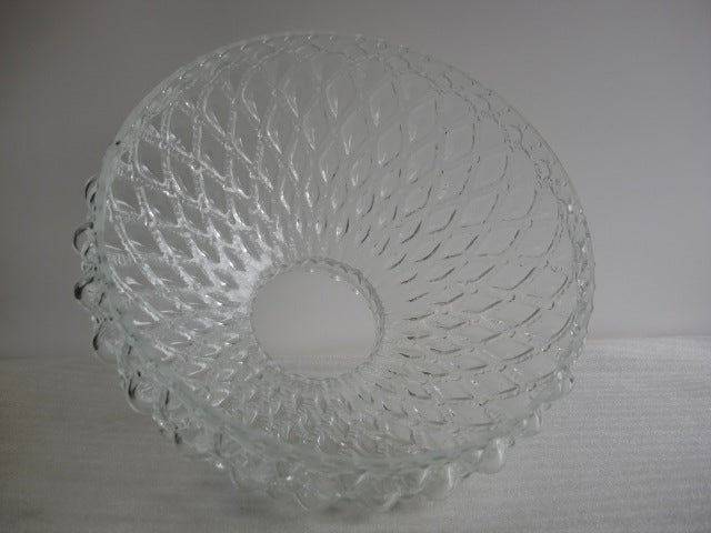 Clear Classic Quilted Student Shade with a 10" Fitter (TOP IMPERFECTIONS)