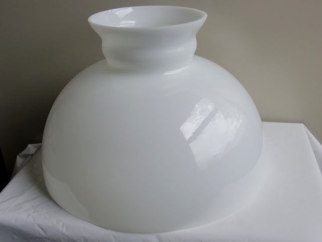 Simple Student Shade in Glossy White - 8.25 inch tall