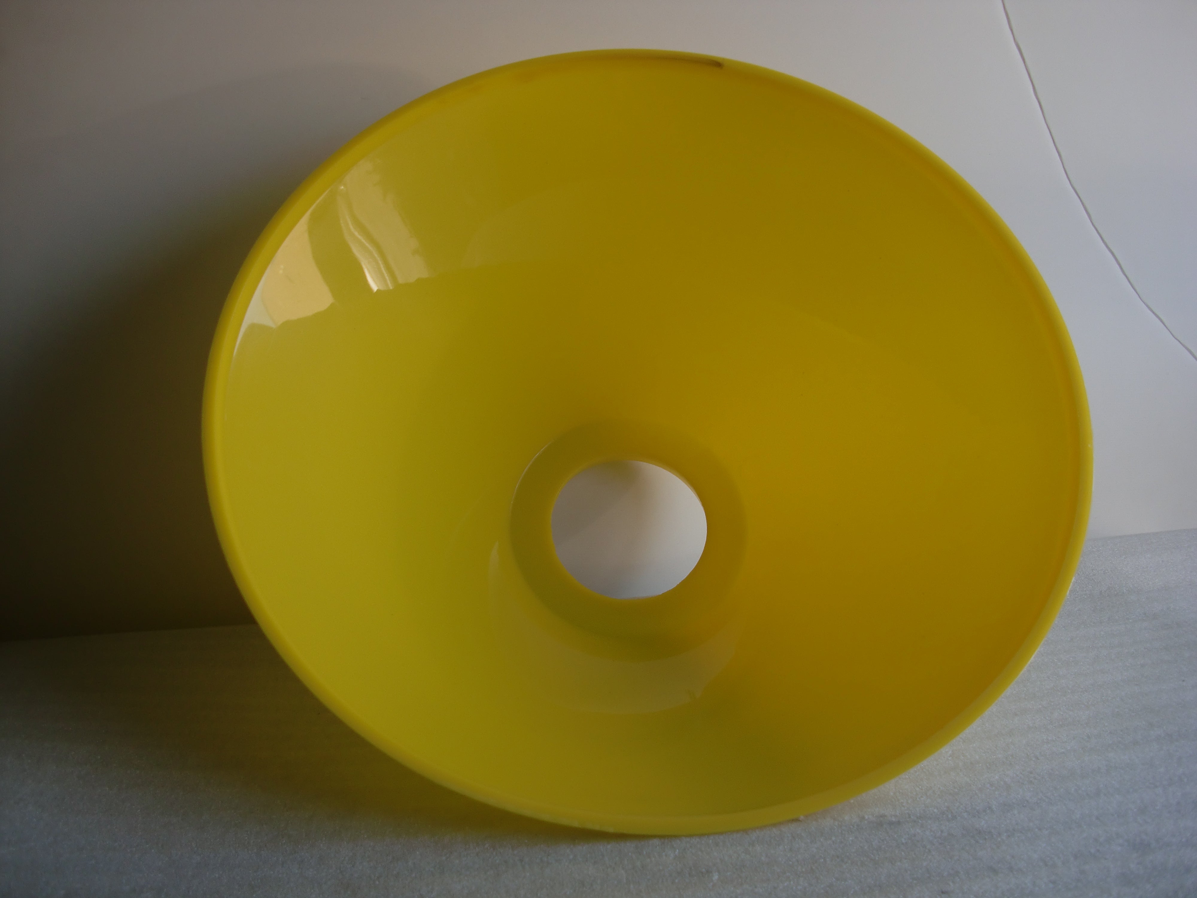 14" Yellow Plastic Cone Shade