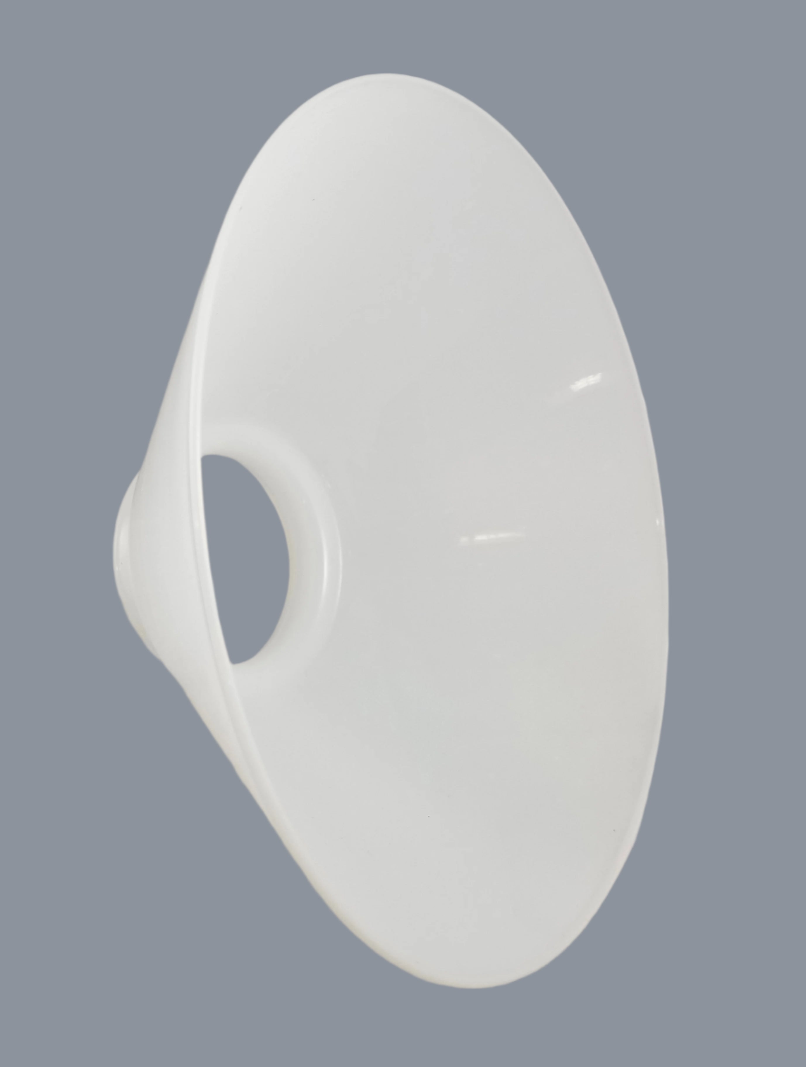9-3/8" wide White Cone Shade