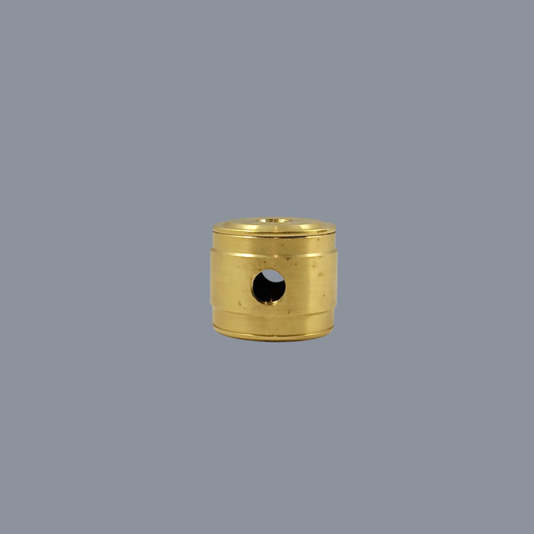 Turned Brass Two-Piece Cluster Body - 2 Holes - 1-11/32" High