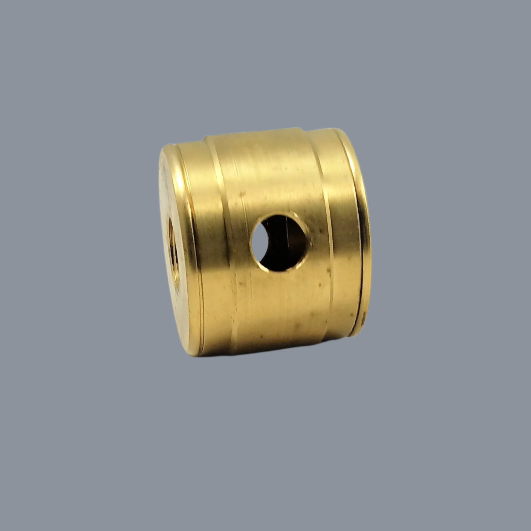 Turned Brass Two-Piece Cluster Body - 2 Holes - 1-11/32" High